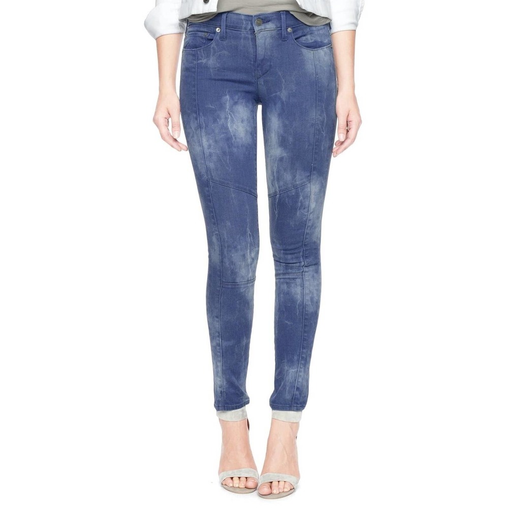 True Religion Halle Moto Super Skinny Jeans Pants Rebel Bleach 23 Nwt $248
